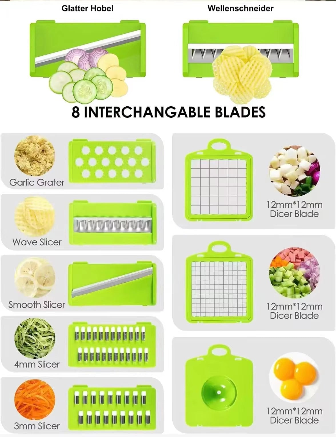 Wholesale 16-in-1 ABS Kitchen Tools | Multi-Function Manual Vegetable Chopper, Slicer & Dicer